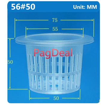 

56# Hydroponics Nursery Pot Sponge Cup Hydroponic Aeroponic Agriculture Plant Grow Net Basket Soilless Seedling Mesh Pots