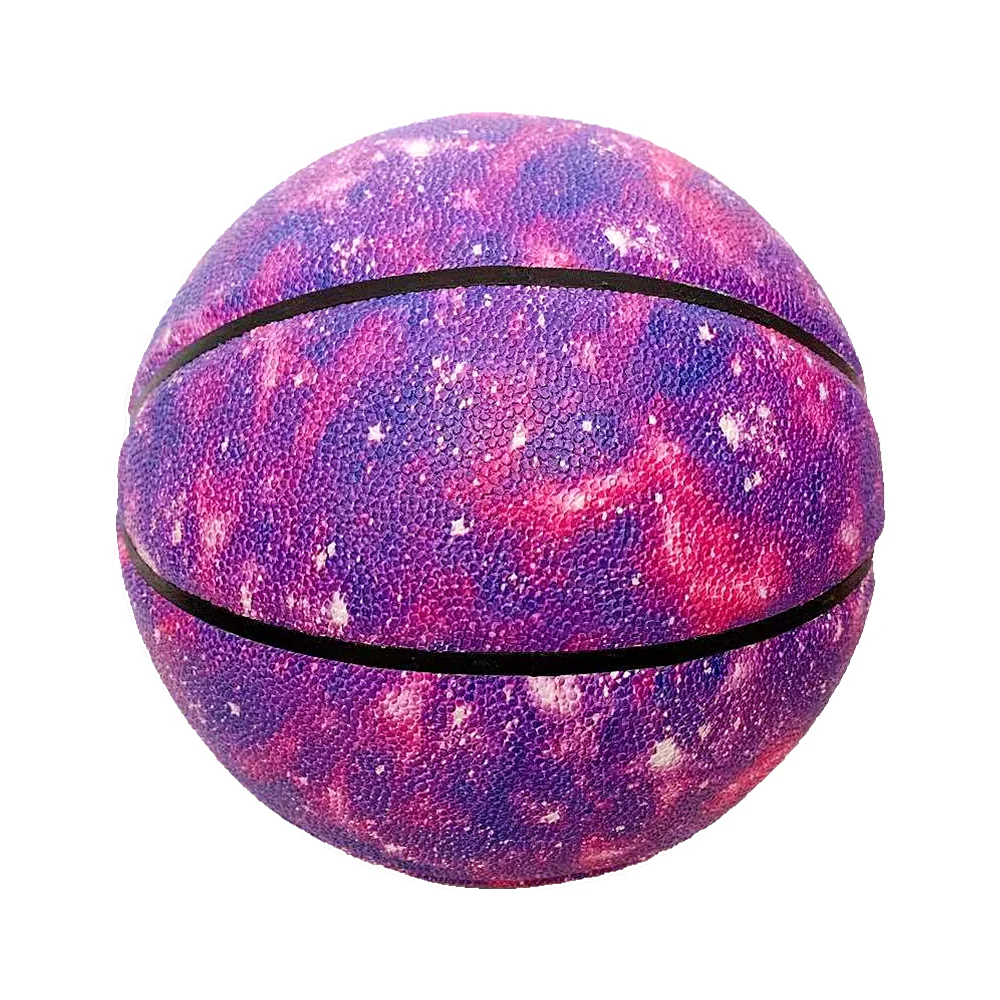 Баскетбол оборудование № мяч 5-го № 7 розового цвета со звездочками, Баскетбол чистый красный Одежда для девочек-устойчивы крытый и открытый Баскетбол