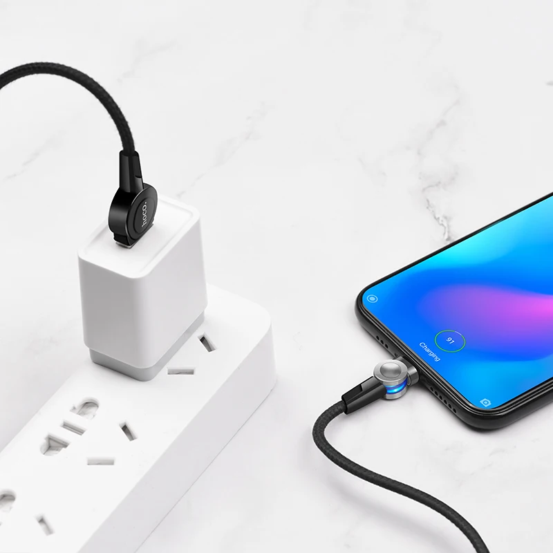 HOCO S8, 16 шт./лот,, магнитный USB кабель 1,2 м для iPhone type C, микро нейлоновый кабель для samsung, USB C кабель