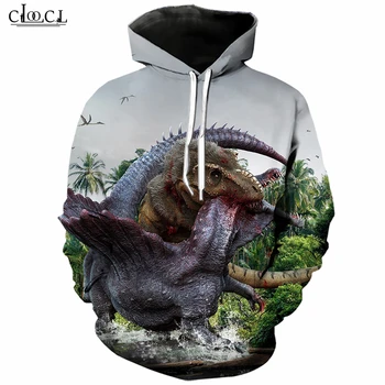 

Animal Jurassic Dinosaur Hoodie Men Women 3D Print Tyrannosaurus Hoodies Harajuku Sportswear Streetwear Tops B295