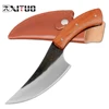 XITUO EDC-cuchillo de caza de acero muy afilado, cuchillo hecho a mano de acero alto en carbono, 24cm, 58HRC, herramientas de rescate táctico de supervivencia de palisandro ► Foto 1/6