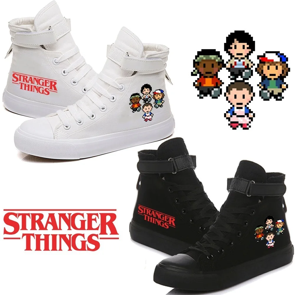 Canvas Shoes Strange Things Breathable Women/men High-Top Print Casual Fashion for Leisure