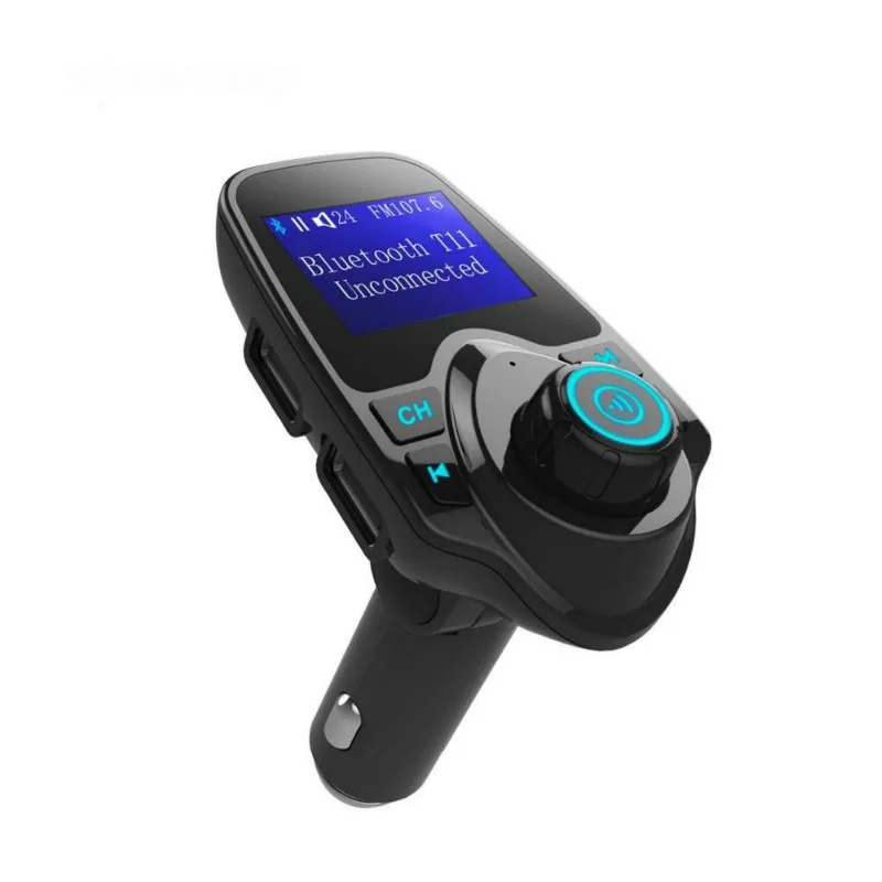 Авто аудио mp3-плеер трансмисор fm-передатчик Bluetooth автомобильный комплект радиомодулятор трансмиссор передатчик AUX зарядное устройство - Название цвета: T11