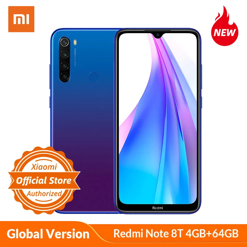

Global Version Xiaomi Redmi Note 8 T Note 8T 4GB 64GB Smartphone NFC Snapdragon 665 48MP Quad Camera 4000mAh 18W Fast charge