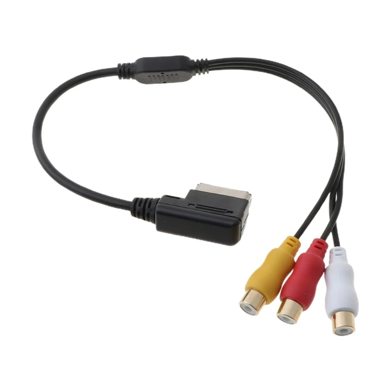 AMI до 3 RCA Phono Аудио Видео Музыка AV видео кабель для Audi A3 A6 A8 Q7 S7|Кабели адаптеры и