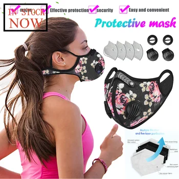 

Pm2.5 Outdoor Washable Reuse Face Mask Protection Printing Mouth Mask Mascarilla Reutilizable Masque De Protection Mascherine