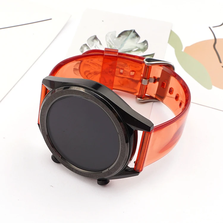 Colorful Transparent PVC Strap for Men and Women - 20mm/22mm Replacement Band