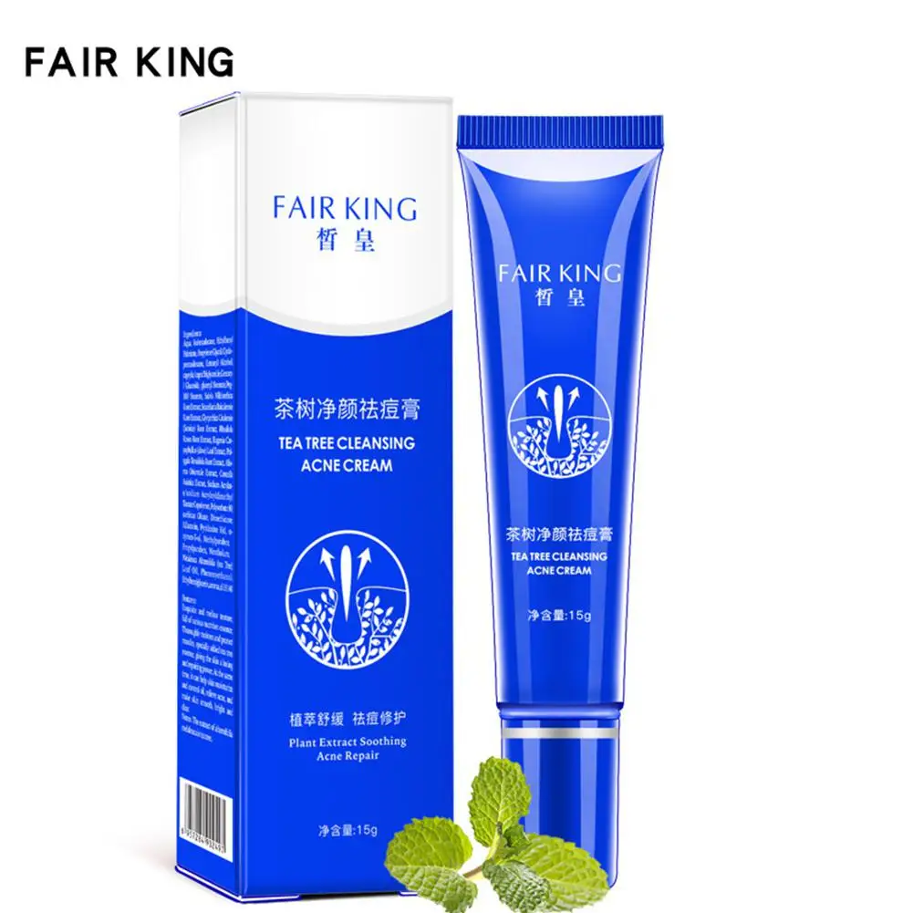 

VIBRANT GLAMOUR Plant Extract Soothing Acne Repair Face Cream Tea Tree Cleansing Acne Cream Shrink Pores Nourish Creams