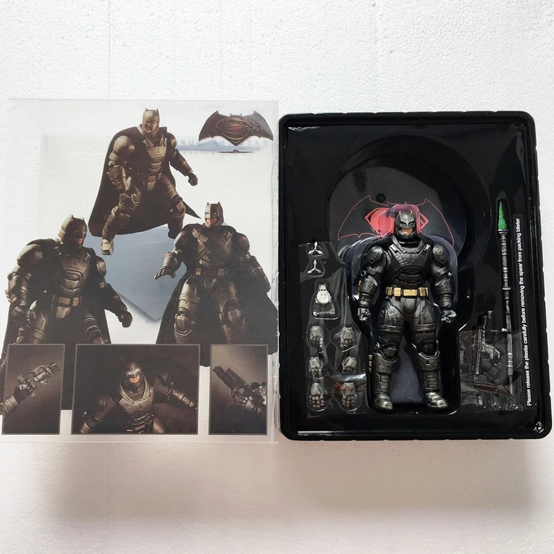 F No Retail Box Mezco Бэтмен Зеленая Стрела Капитан Америка франкенстейн Супермен Дэдпул Человек-паук Джокер флэш Каратель фигурка героя игрушки подарок - Цвет: F No Retail Box