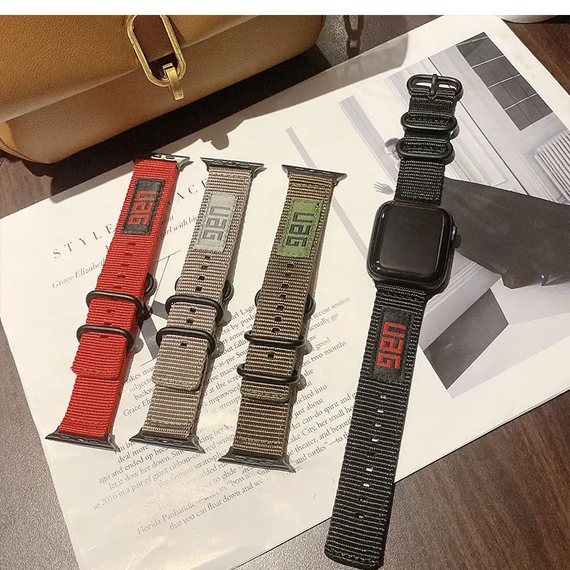 

Nylon Watchband for Apple Watch Band Se 741 45mm 6/5/4/3/2/1 Sport Bracelet 42mm 44mm 38mm 40 Strap For iwatch Loop Nylon Bands