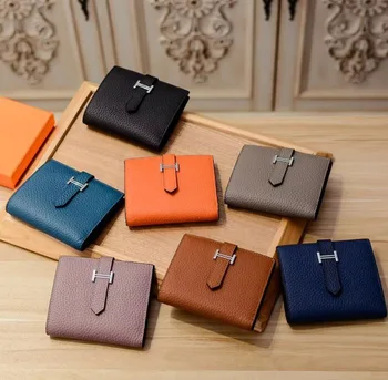 

Luxury Brand Designer Long Purse Men Wallet Genuine Leather Lining Louis Brand Check Canvas card holder Wallets for Men
