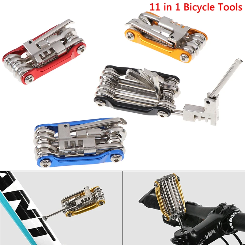 

11 in 1 Bicycle Tools Sets Bike Multi Repair Kit Hex Spoke Wrench Screwdriver