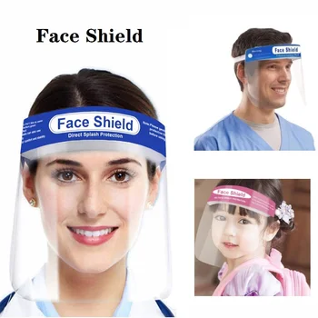 

50PCS Anti-fog Face Shield PET Material Visor Full Face Splatter Screens Useful Kitchen Tools For Adults Children