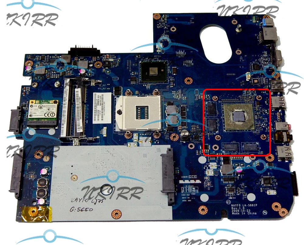NAYF0 LA 5881P MBWHH02002 MB.WHH02.002 HD5650 DDR3 1GB Материнская плата для Gateway NV79 NV7915U LJ75 LJ77|Материнские