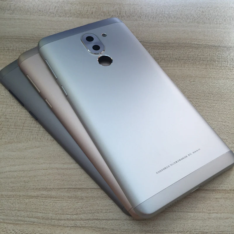 Отпечаток пальца Senor металлический задний корпус для huawei Honor 6X задняя крышка Корпус задняя батарея Дверь чехол+ боковые ключи+ объектив для huawei 6X