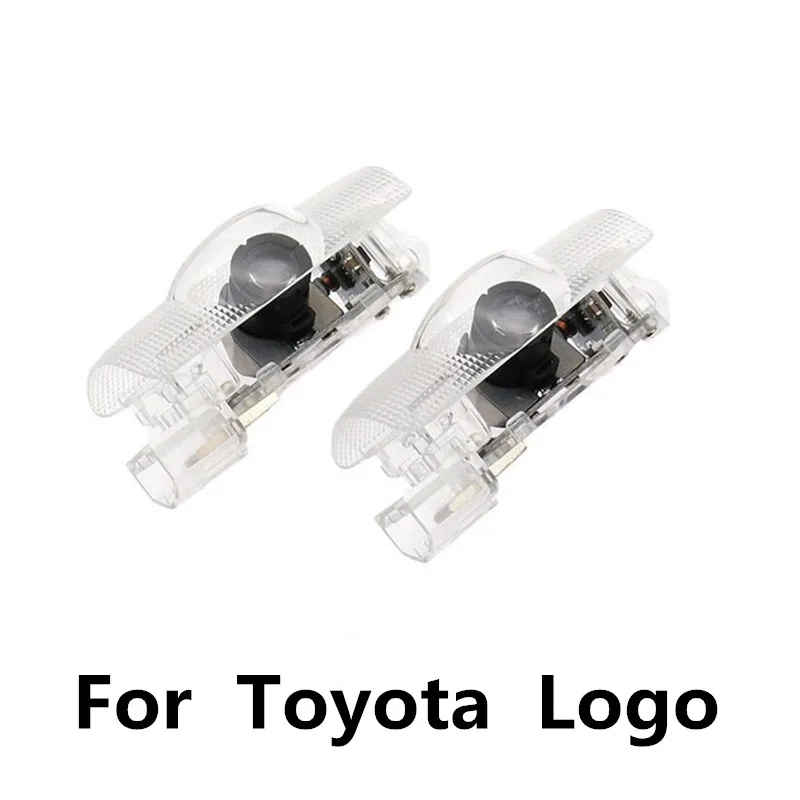 Автомобильный Дверной светильник с логотипом для Toyota Camry Corolla Prius Verso HighLander Crown Sienna