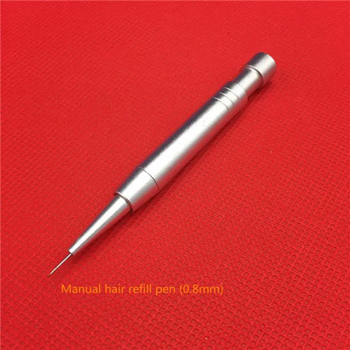 1set - 0.8mm Ручные имплантированные инструменты, инструменты для посадки волос, инструмент для трансплантации волос, ручка для посадки волосяных фолликул - Цвет: 1set - 0.8mm