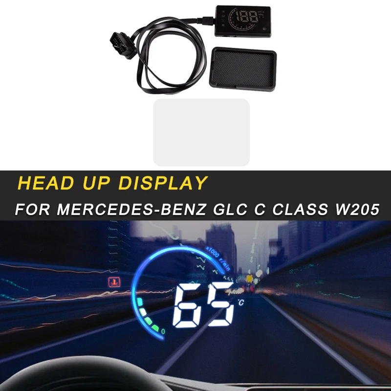 Для Mercedes Benz C Class W205- Автомобиль HUD на лобовое стекло Дисплей превышение скорости Предупреждение лобовое стекло сигнализации проектор Системы
