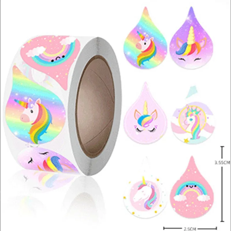 100-500pcs Children Reward Stickers Cute Animal Labels Encourage Stickers Stationery Stickers Wedding Baking Festival Decoration 