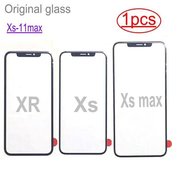 Запасные части для iPhone 11 pro X XR XS MAX переднее и внешнее стекло ЖК экран 1 шт.|glass lens|front