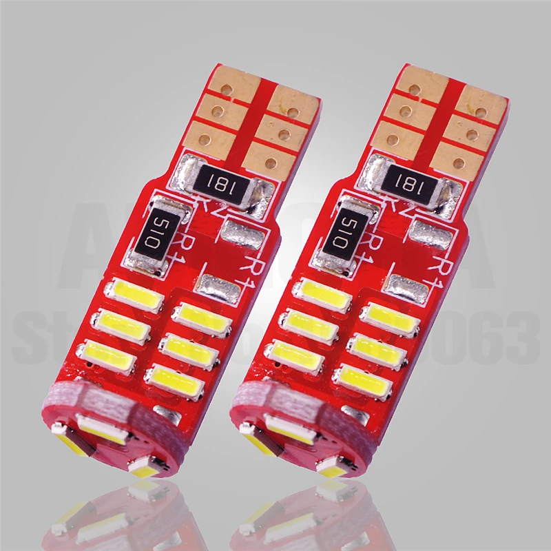 500 шт. автомобиль T10 W5W 194 светодиодный 4014 SMD 15 светодиодный Авто клиновидный для салона светильник Купол Карта багажник габаритный фонарь 12V