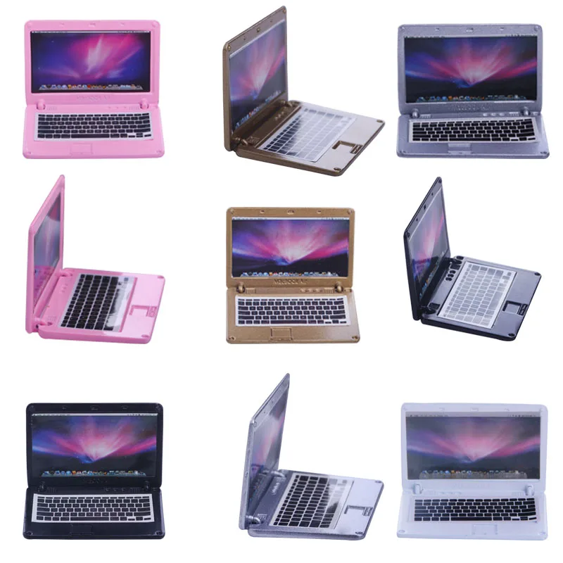 

Simulation Laptop Mini Portable Foldable For 18-Inch American Doll Accessories, Generation, Girl Toy Gifts