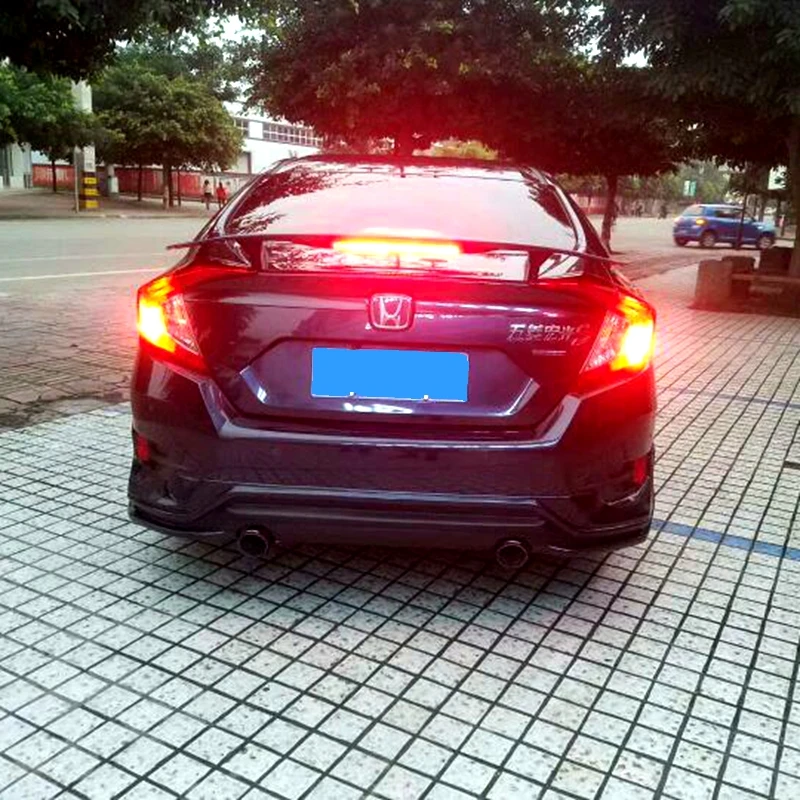 Для Honda Civic задний спойлер багажника Высокое качество ABS Материал грунтовка цвет украшение в виде хвостового крыла для Civic 10th