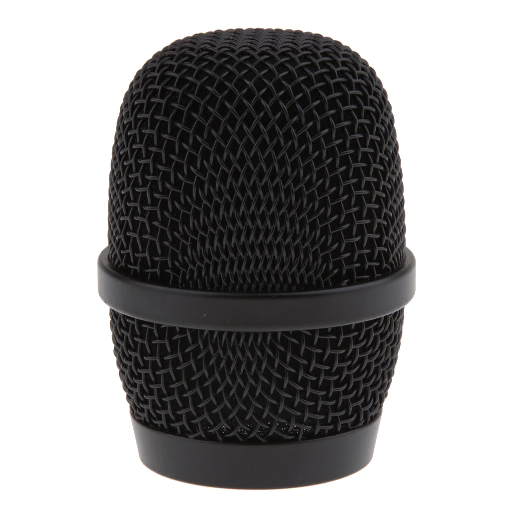 

4x Microphone Grille Ball Head Replacement Mic Filter Head Mount,Black