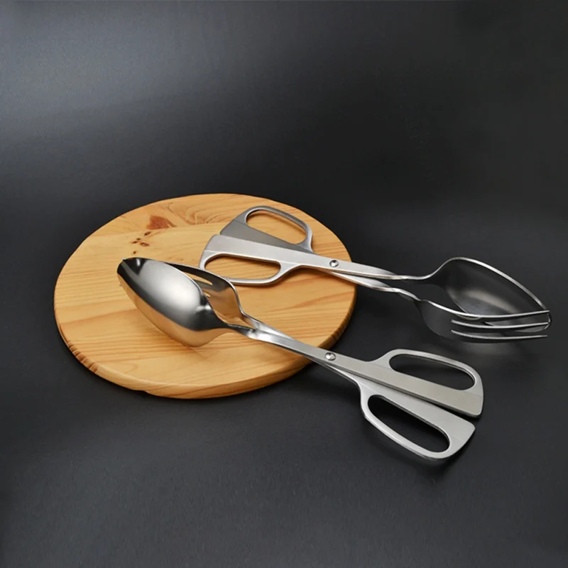Салат из нержавеющей стали, съемное зеркало, нож для хлеба с замком безопасности, салат для ногтей, инструмент, Овощная паста, кухонный инструмент