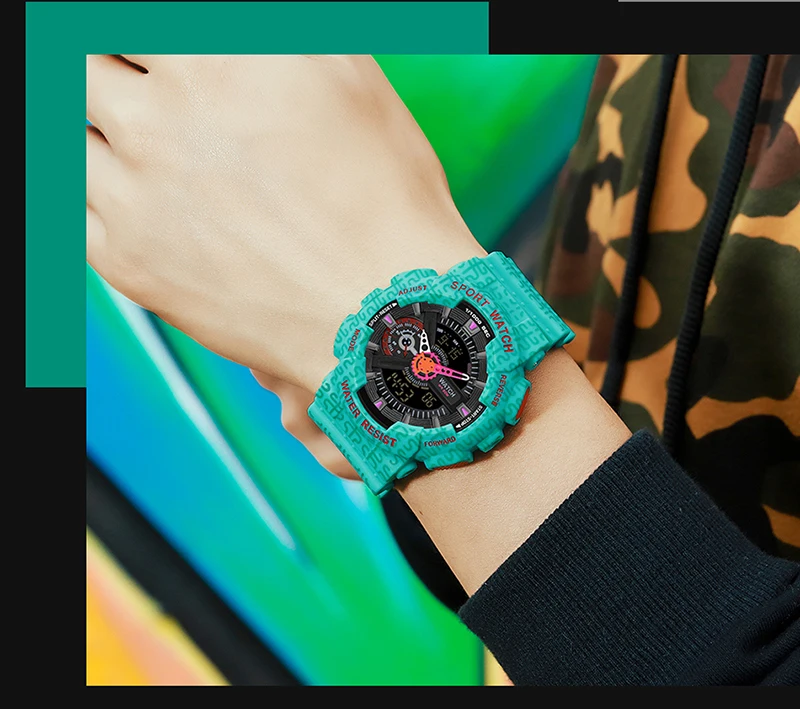 Men's Quartz Waterproof Shockproof Watch Fashion Multifunction Women Digital Clock Man relogios masculino Sports Watches 2021 Men's Quartz Waterproof Shockproof Watch Fashion Multifunction Women Digital Clock Man relogios masculino Sports Watches 2021