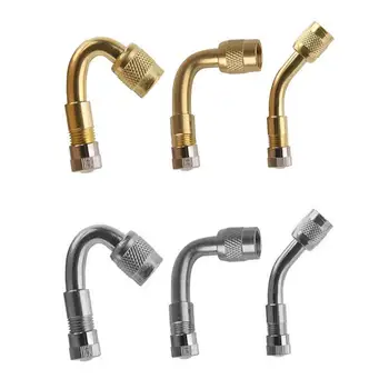 

45/90/135 Degree Angle Brass Air Tyre Valve Schrader Valve Stem With Extension Adapter for Auto Truck Motorcycle Car Accesspries