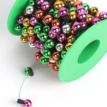 

5m Christmas ribbon Christmas decorations for home garland Christmas tree Pearl shape ribbon xmas navidad decor natal