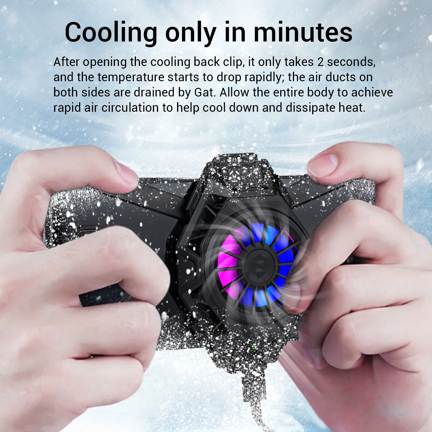 Регулируемый портативный охлаждающий вентилятор Black Shark FunCooler Pro BR20 для телефона