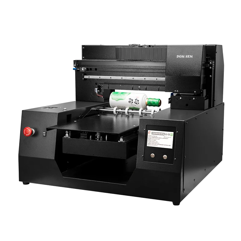 DOMSEM UV impresora Flatbed Cylinder Inkjet Printers 3D Textured Raised