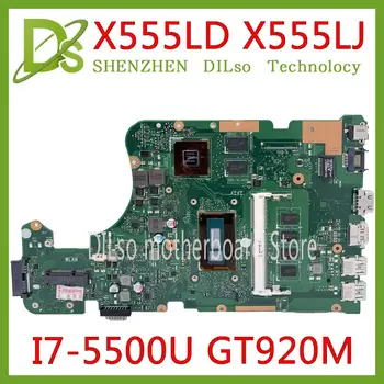 

KEFU X555LD For ASUS X555LP X555LJ X555LB laptop motherboard VM590L R556L W519L i7-5500 cpu GT920MTest