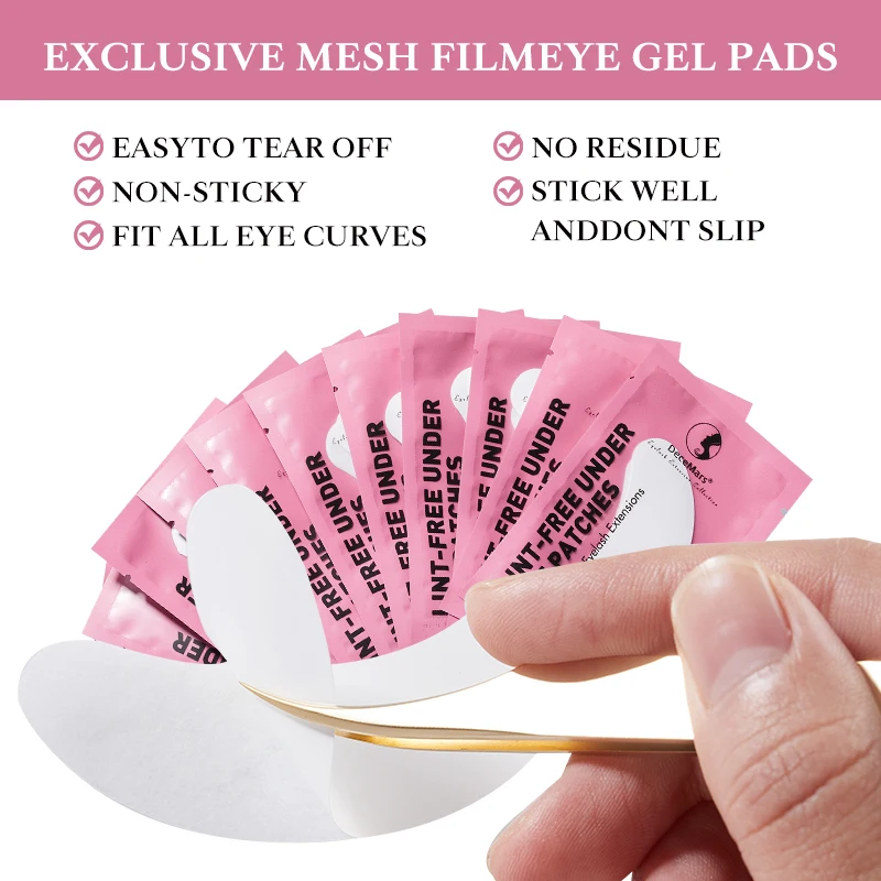 DeceMars Eye Patches for Eyelash Extension Use 50 Pairs/Pack eyelash patch eyelash pads eyelash patches eyelash accessories eyelash extension supplies