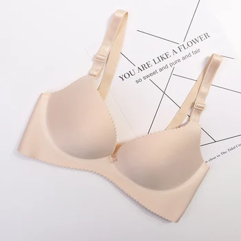 4pcs/lot Sexy Deep U Cup Bras for Women Push Up Lingerie Seamless Bra Bralette Backless Bras Intimates Underwear 2019 1