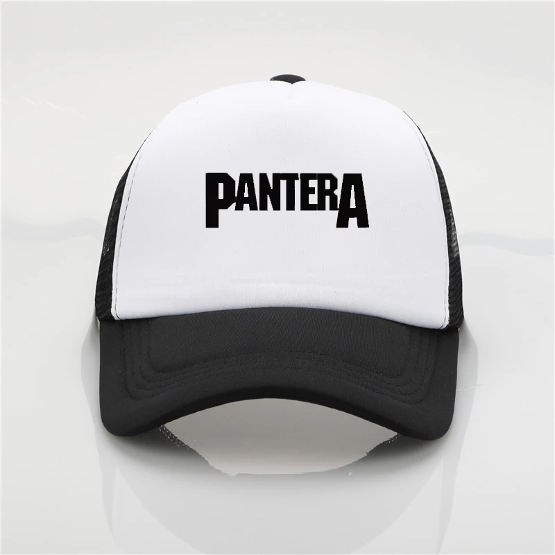 Модная шапка Pantera band, печатная шапка с сеткой, бейсболка для мужчин и женщин, мужская летняя Трендовая шапка, новая молодежная Джокер, Солнцезащитная шляпа, пляжный козырек, шляпа