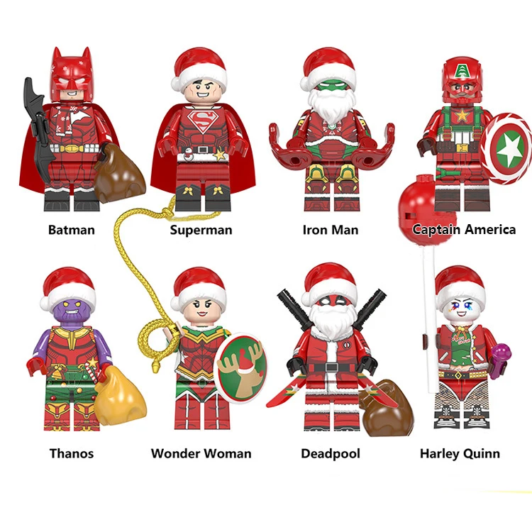 

Disney Marvel Building Blocks Batman Iron Man Anime Figure Doll Model Blocks Children Assemble Brick Christmas Xmas Toys Gift