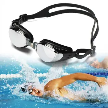 

Adult Anti-fog Waterproof UV Protection Swimming Diving Glasses Goggles Eyewear New Chic