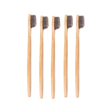 5 шт./компл. Портативный Зубная щётка свежее дыхание бамбука для взрослых мягкие щетинки зубной щетки X7YB