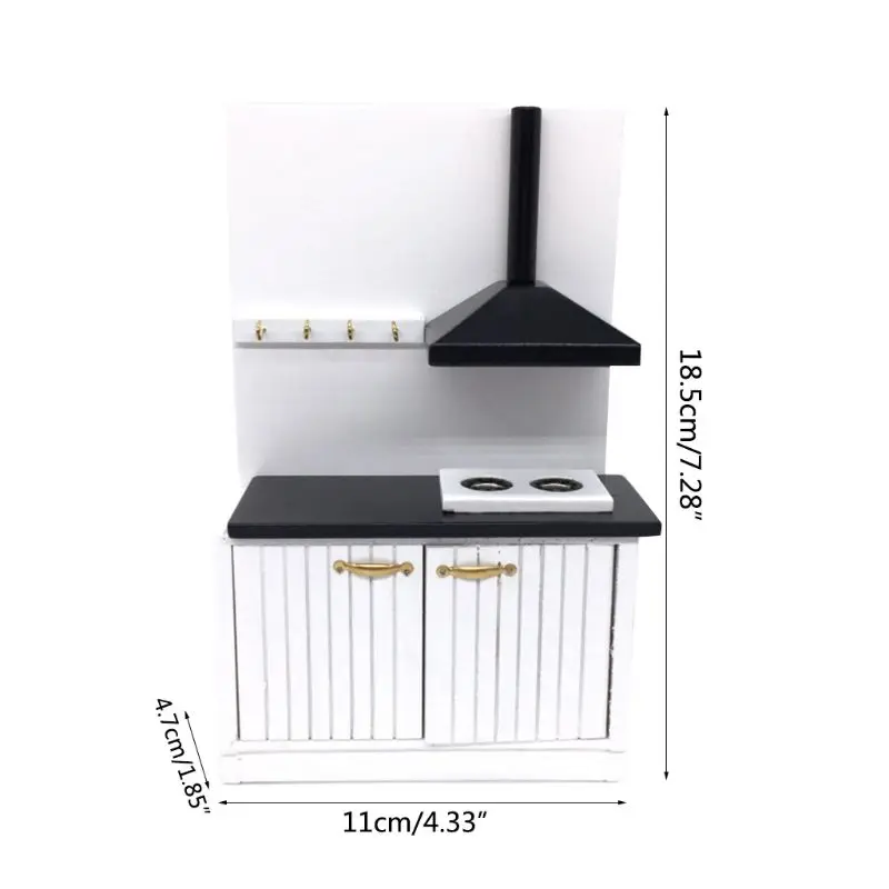 1:12 Dollhouse Mini Kitchen Cupboard Set Miniature Simulation Wooden Furniture 2020 Hot Sale