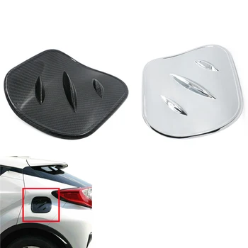 

For CHR C-HR 2017 2018 2019 Carbon fiber Car Oil Fuel Tank Gas Cap Cover Trim chrome Styling Exterior Accessories
