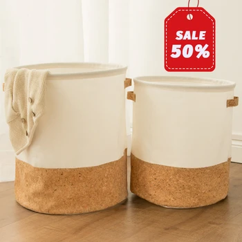 

Lvcky storage basket with handle is foldable, suitable for clothes storage, waterproof, safe and portable