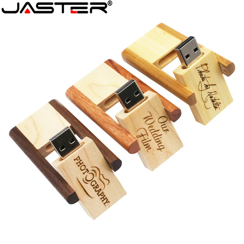 JASTER(10 шт. бесплатный логотип) деревянный разворот usb флеш-накопитель usb 2,0 64 Гб/32 ГБ/16 ГБ/8 ГБ/4 ГБ модный флеш-накопитель в подарок