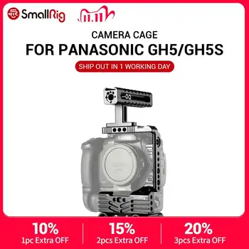 

SmallRig GH5 Camera Cage Stabilizer for Panasonic Lumix GH5 /GH5S Camera with Battery Grip With 15mm Rod Clamp 2025