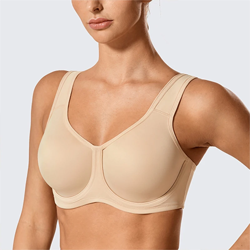 Buy Wacoal Sport Non-Padded Wired Full Coverage High Intensity Sports Bra  Brown online