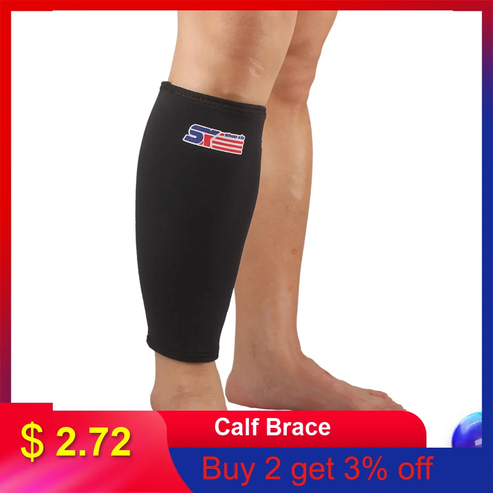 Sx561 Sport Calf Stretch Brace Support Protector Wrap Shin Running