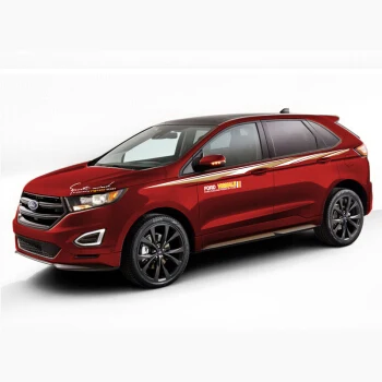 Автомобильный Стайлинг, Спортивная наклейка для автомобиля Ford Edge, автомобильная индивидуальная наклейка для кузова, внешние аксессуары - Название цвета: Red car