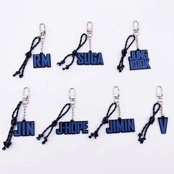 

Kpop Bangtan Sonyeodan Key Chain Bulletproof Boys Keychain JIMIN JUNGKOOK V RM SUGA JHOPE JIN MOTS Keyring ARMY J-HOPE